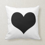 Weißes Kissenschwarzherz Kissen<br><div class="desc">Weißes Kissen mit schwarzem Herzen in der Mitte für alle Geschmäcke,  Plätze u. stilvollen Paare,  Einfachheit,  Minimalismus.</div>
