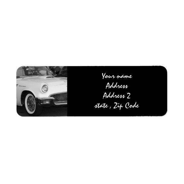 Weißes klassisches Auto (Vorne)