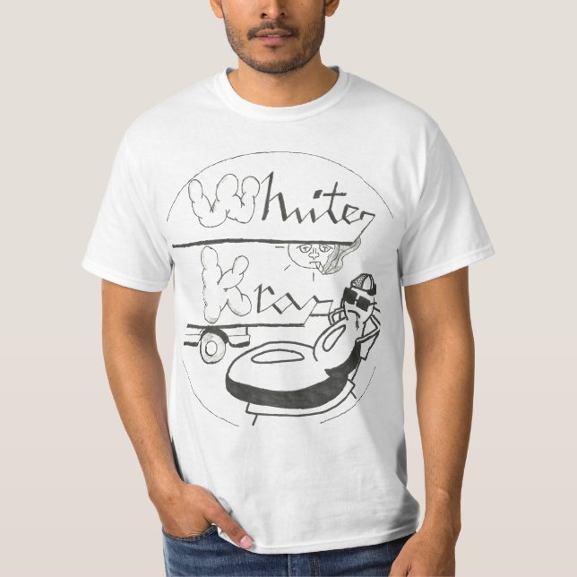 Weißes Krap Shirt (Vorderseite)