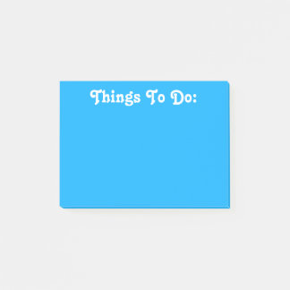 Weißes kundenspezifisches helles Blau des Text-| Post-it Klebezettel