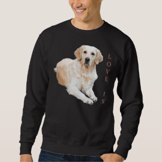 Weißes Labrador Retriever Gelbe Liebe Sweatshirt