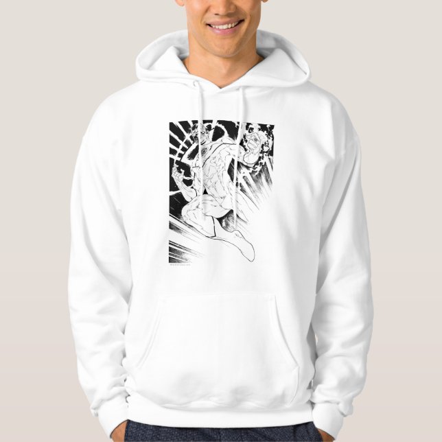 Weißes Laternenkorps Hoodie (Vorderseite)