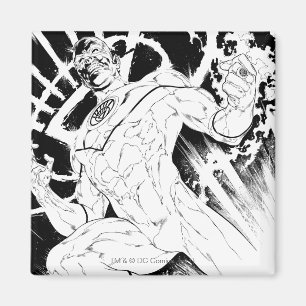 Weißes Laternenkorps Magnet