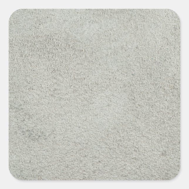 Weißes Leder Quadratischer Aufkleber (Vorderseite)