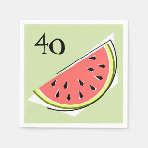 Weißes Lederpapier für Wassermelonen Serviette