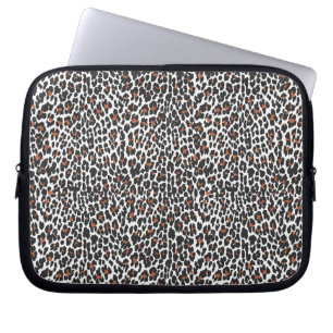 Weißes Leopard-Skin - Laptop-Sieb Laptopschutzhülle