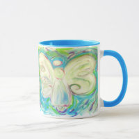 Weißes Licht-Engels-Tasse