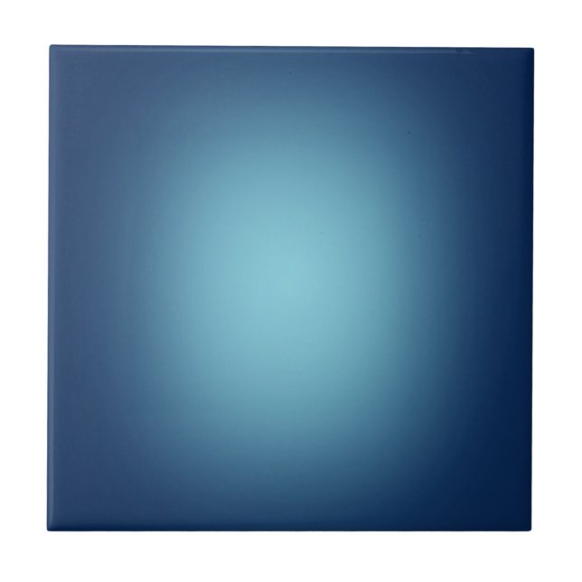 Weißes Licht in Blau Fliese (Vorderseite)