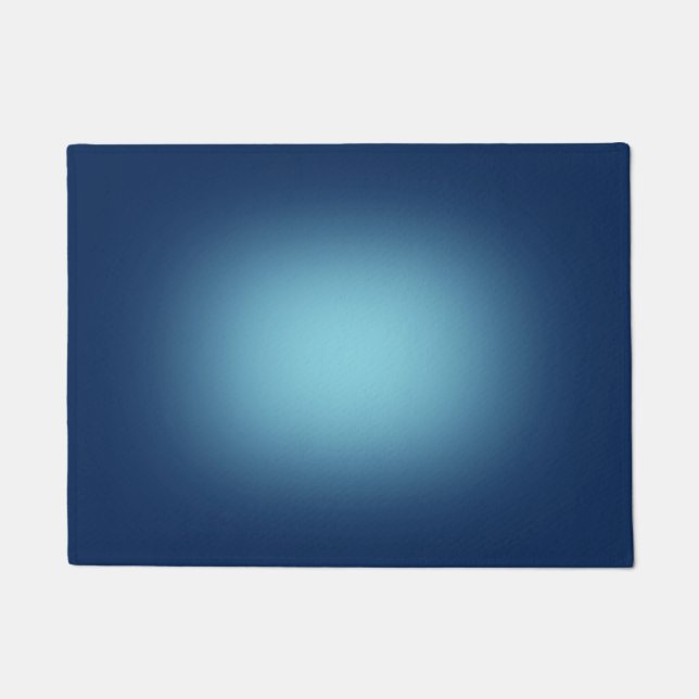 Weißes Licht in Blau Fußmatte (Vorderseite)