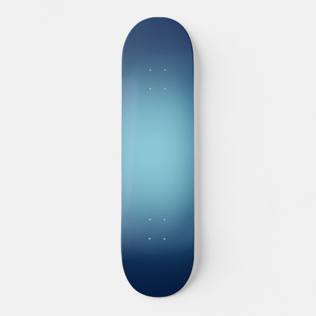 Weißes Licht in Blau Skateboard (Vorderseite)
