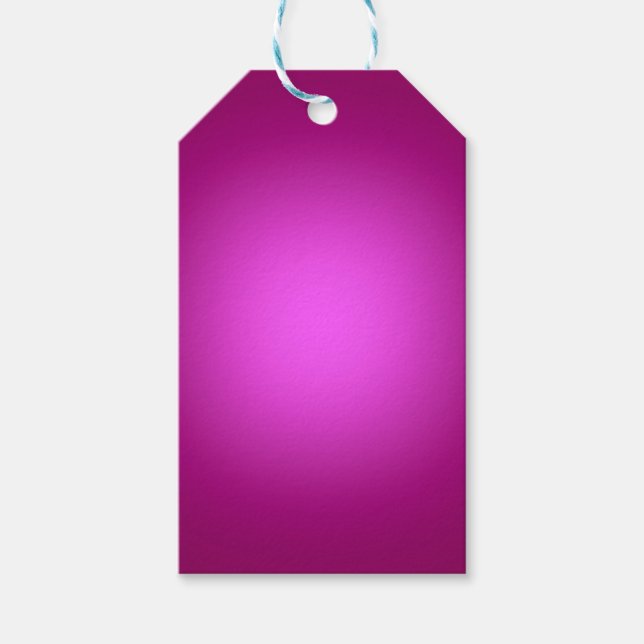 Weißes Licht in Rosa Geschenkanhänger (Vorderseite)