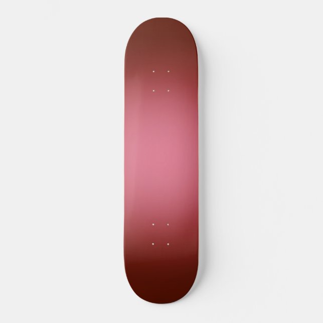 Weißes Licht in rot Skateboard (Vorderseite)