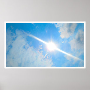 Weißes Licht-Plakat Poster