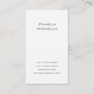 Weißes LIV Visitenkarte