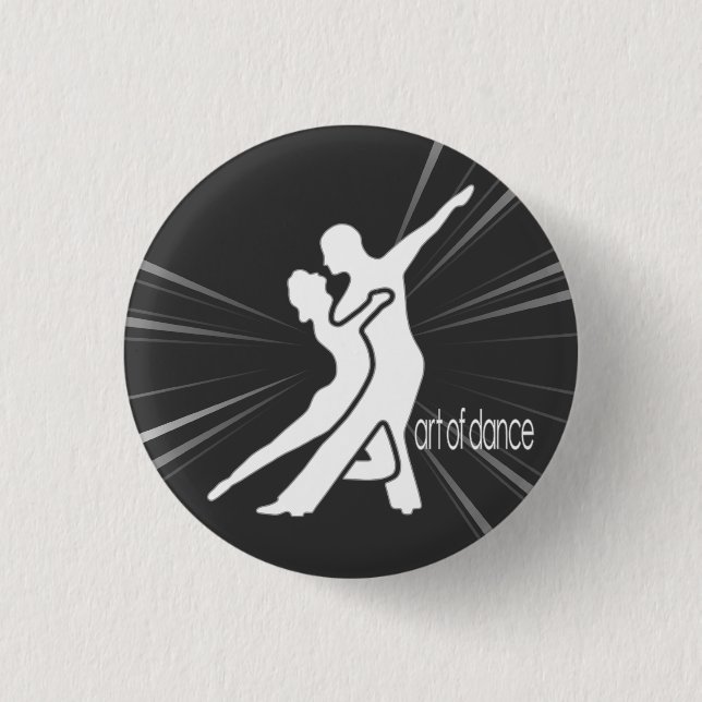 Weißes Logo-runder Knopf Button (Vorderseite)