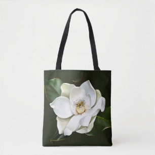 Weißes Magnolia Grüner Hintergrund