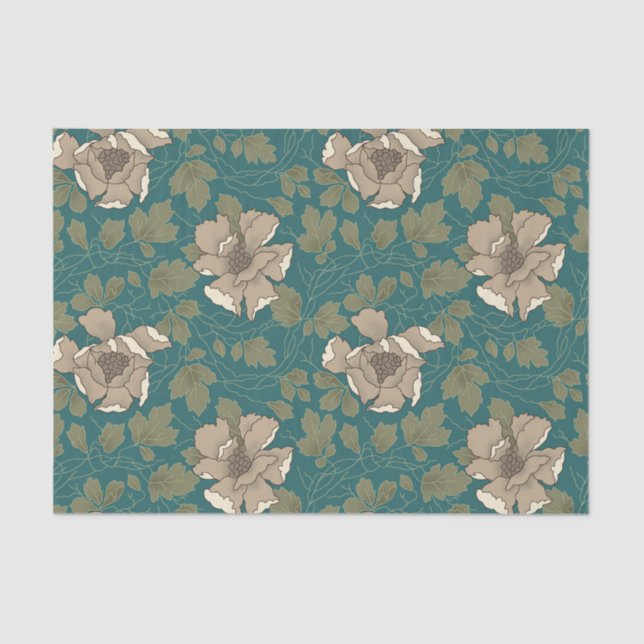 Weißes MagnolienSeidenpapier Seidenpapier (Vorderseite)