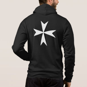 Weißes Malteserkreuz, St. John, maltesische Flagg Hoodie