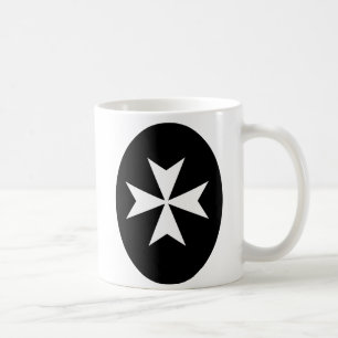 Weißes Malteserkreuz Tasse