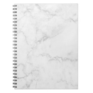 Weißes MarmorNotebook Notizblock