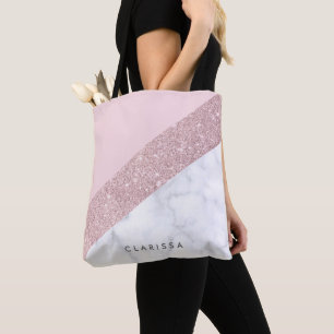 weißes Marmorrosa des eleganten girly