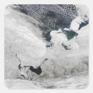 Weißes Meer, Russland Quadratischer Aufkleber