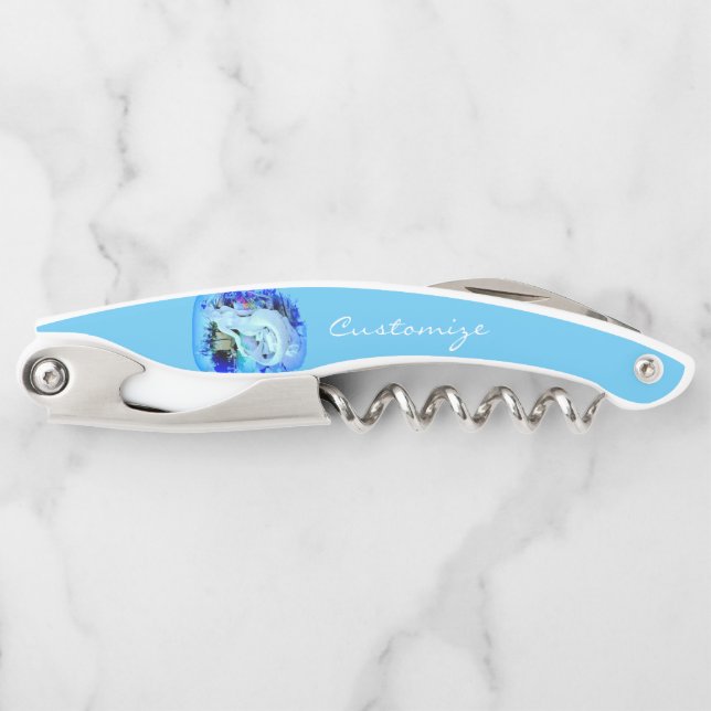 Weißes Meerjungfrau Sitzen Thunder_Cove Kellnermesser (Vorderseite)