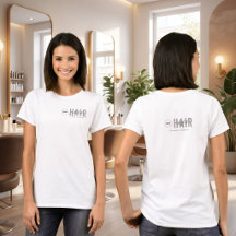 Weißes Minimalistisches Logo für Haarstylisten Mit