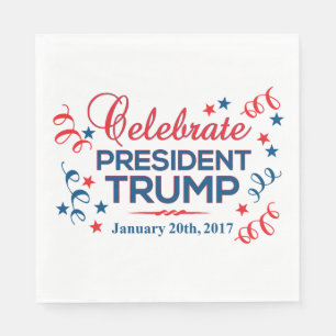 Weißes Mittagessen-Papierservietten feiern Trumpf Serviette