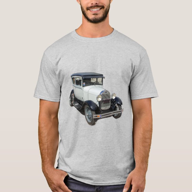 Weißes Modell A Shirt (Vorderseite)