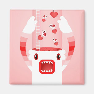 weißes Monster Magnet