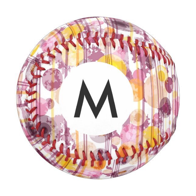 Weißes Muster Baseball (Vorderseite Links)