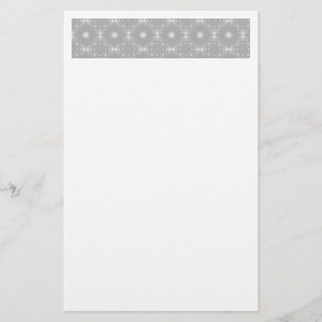 Weißes Muster Briefpapier (Vorderseite)