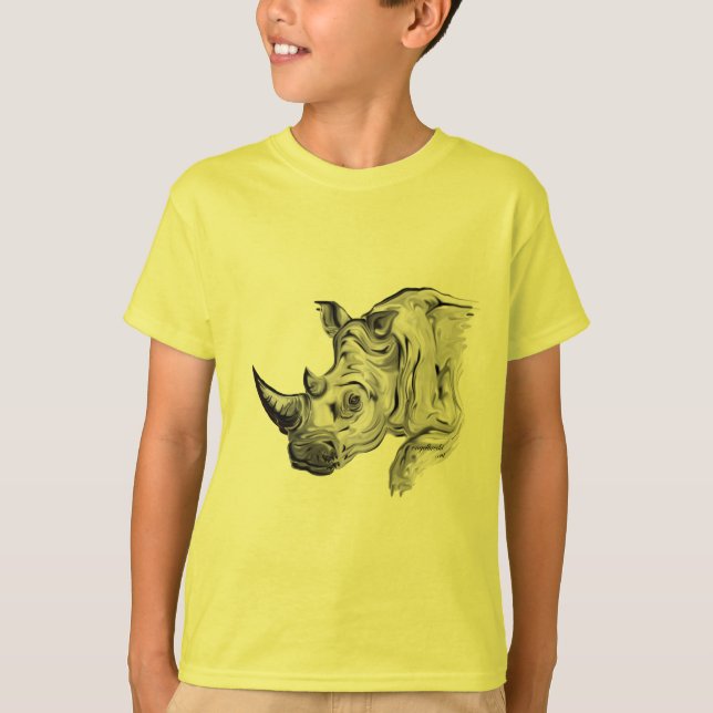 weißes Nashorn T-Shirt (Vorderseite)