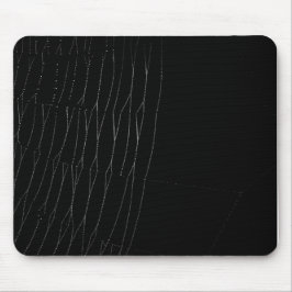 Weißes Netz mit schwarzem Hintergrund Mousepad