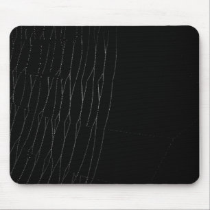 Weißes Netz mit schwarzem Hintergrund Mousepad
