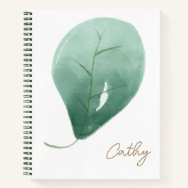 Weißes Notebook mit benutzerdefinierten Bleinamen Notizbuch