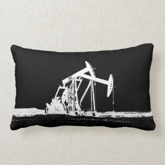 Weißes Öl-Pumpanlage-VerdoppelungSilhouette Lendenkissen