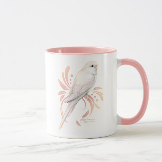 Weißes Parakeet Tasse (Rechts)