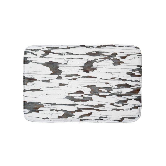 Weißes Peeling Badematte (Vorderseite)
