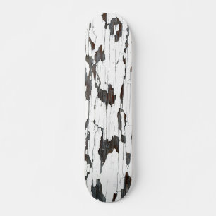 Weißes Peeling Skateboard
