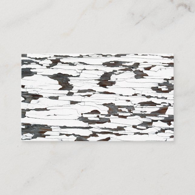 Weißes Peeling Visitenkarte (Vorderseite)