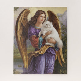Weißes Perserpuzzle und Angel Jigsaw Puzzle
