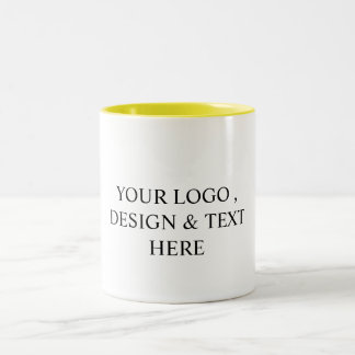 Weißes Personalisiertes – Ihr Logo & Text hier Zweifarbige Tasse