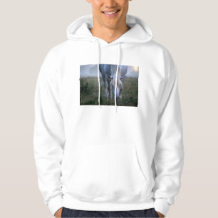 Weißes Pferd Hoodie