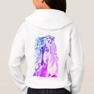 Weißes Pferd Hoodie