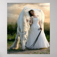 Weißes Pferd mit Bride