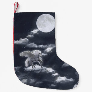 Weißes Pferd: Mondlicht. Kleiner Weihnachtsstrumpf
