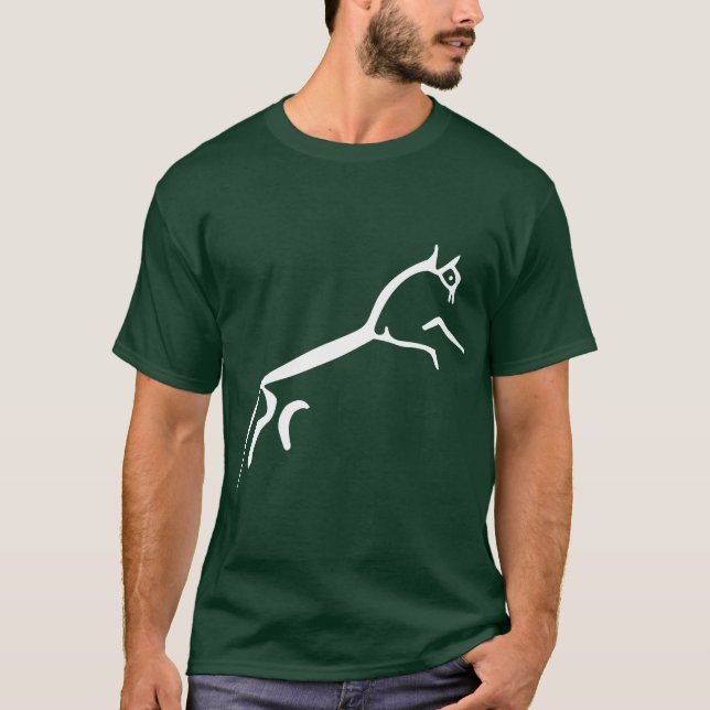 Weißes Pferd (Uffington Schloss) T-Shirt (Vorderseite)