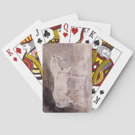 Weißes Pferd (von Eugene Delacroix) Spielkarten